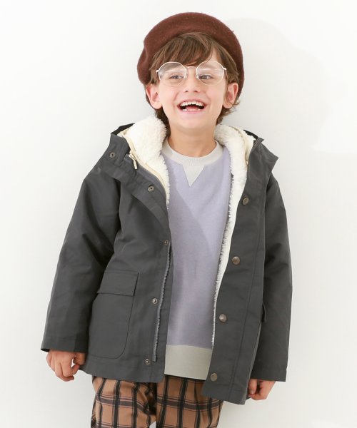 洗える 3WAYマウンテンパーカー 子供服 キッズ 男の子 女の子 アウター  