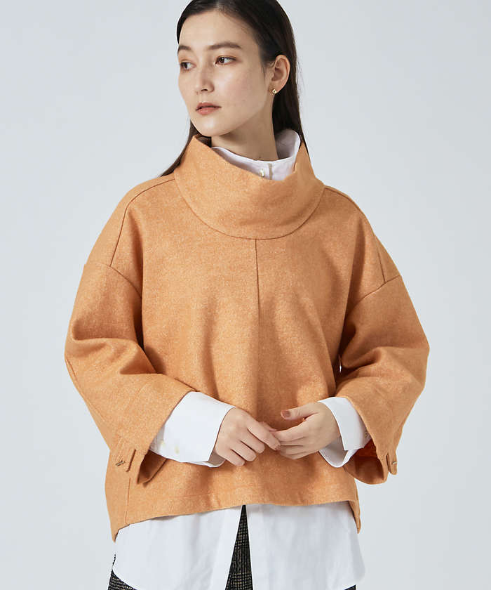 LANVIN en Bleu ランバンオンブルーリバーシブルケープコートポンチョ