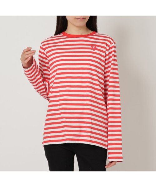 Marimekko(マリメッコ)/マリメッコ Tシャツ・カットソー ロングTシャツ ストライプ レッド レディース MARIMEKKO 092096 865 TASARAITA LONGSLEE/その他