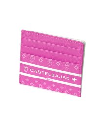 CASTELBAJAC(カステルバジャック)/カステルバジャック 財布 カードケース 小銭入れ メンズ レディース ブランド スリム レザー 本革 薄型 CASTELBAJAC 097601/ピンク