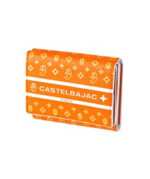 CASTELBAJAC(カステルバジャック)/カステルバジャック 財布 ミニ財布 三つ折り財布 メンズ レディース ブランド レザー 本革 小さい財布 CASTELBAJAC 097603/オレンジ