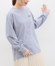 Honeys(ハニーズ)/ロゴ刺繍Ｔシャツ/ブルー