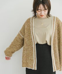 ITEMS URBANRESEARCH(アイテムズ アーバンリサーチ（レディース）)/パイピングニットカーディガン/BRN