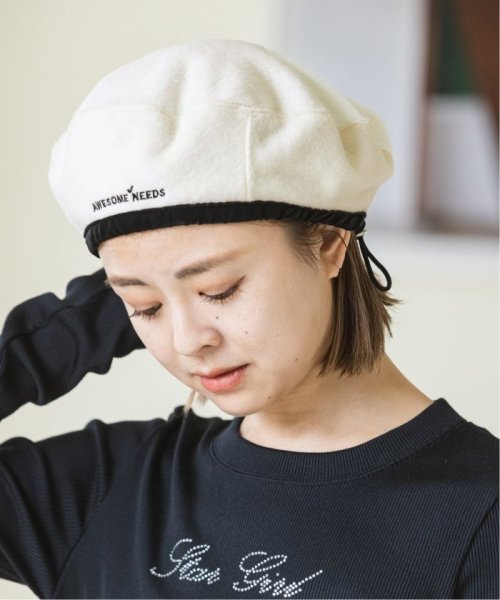 U by Spick&Span(ユーバイ　スピック＆スパン)/【AWESOME NEEDS / オーサムニーズ】 BOWL BERET/ホワイト