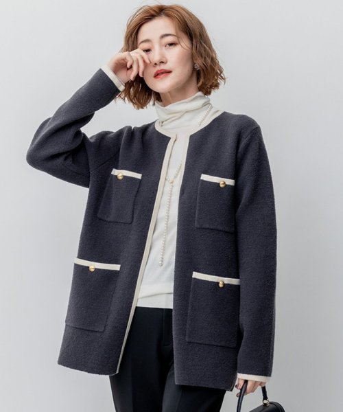 【杏さん着用】ミニブークレ ニットジャケット 人気・おすすめ｜使いやすい・旅行におすすめ 品質保証 全国発送