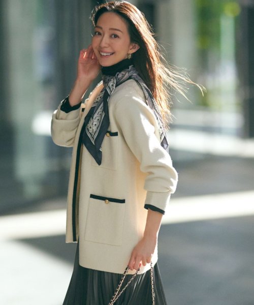 【杏さん着用】ミニブークレ ニットジャケット 人気・おすすめ｜使いやすい・旅行におすすめ 品質保証 全国発送