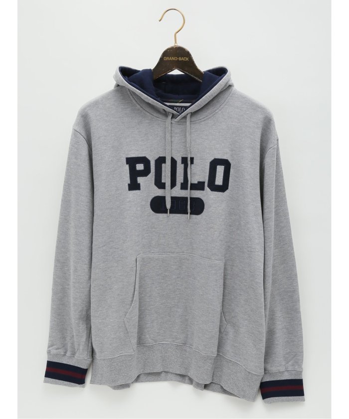 大きいサイズ】ポロ/POLO 裏毛ロゴ プルパーカー 長袖 メンズ Tシャツ