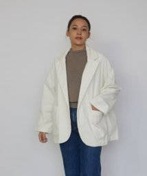 URBAN RESEARCH DOORS(アーバンリサーチドアーズ)/GALLEGO DESPORTES　corduroy　jacket/WHITE