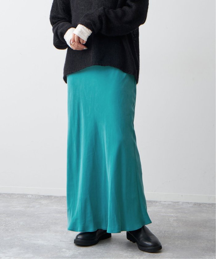 【美品】SLOBE IENA ロングスカート　カラースカート　ミントグリーン