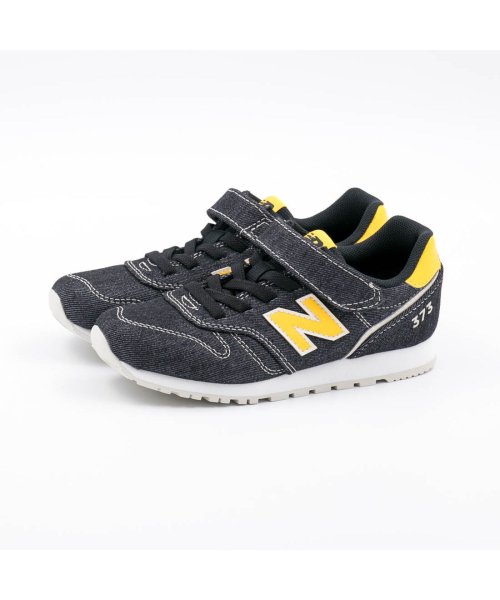 new balance(ニューバランス)/ニューバランス new balance ジュニア キッズ 男の子 女の子 スニーカー YV373 AA2 AB2 AE2 子供靴 NB－YV373X/ブラック系1