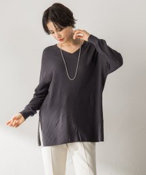 LAUTREAMONT(ロートレアモン)/【洗えるニット】ECOCUWOOL Vネックニットプルオーバー≪シワになりにくい≫≪WEB別注サイズあり≫/チャコールグレー