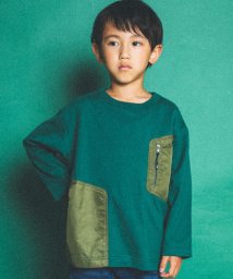 WASK/ファスナー付きナイロンツイルポケットTシャツ(100~160cm)/505624552