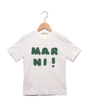 MARNI/マルニ Tシャツ・カットソー ロゴプリントクルーネックTシャツ キッズ ロゴ ホワイト キッズ MARNI M00934M00HZ MT163U 0M108/505628375