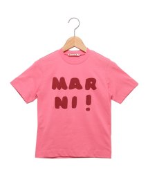 MARNI/マルニ Tシャツ・カットソー ロゴプリントクルーネックTシャツ キッズ ロゴ ピンク キッズ MARNI M00934M00HZ MT163U 0M338/505628376