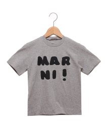 MARNI/マルニ Tシャツ・カットソー ロゴプリントクルーネックTシャツ キッズ ロゴ グレー キッズ MARNI M00934M00HZ MT163U 0M903/505628379