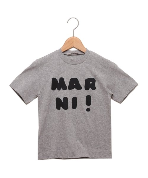 MARNI(マルニ)/マルニ Tシャツ・カットソー ロゴプリントクルーネックTシャツ キッズ ロゴ グレー キッズ MARNI M00934M00HZ MT163U 0M903/その他