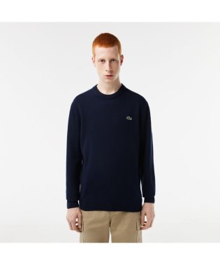 LACOSTE Mens/サスティナブルウールニットワンポイントセーター/505628927