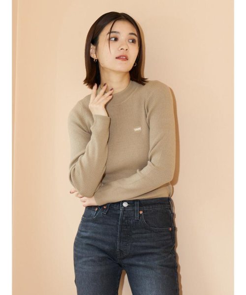 Levi's(リーバイス)/クルーネック リブニット ベージュ TRAVERTINE/NEUTRALS