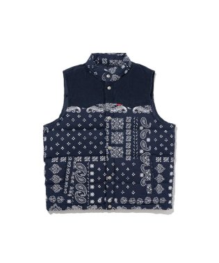 Levi's/ウエスタン スーパー ダウンベスト ダークインディゴ BARKLEY BANDANA/505629259