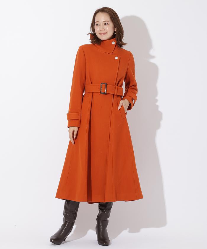 ステンカラーコート(オレンジ・橙色)のファッション通販 - MAGASEEK