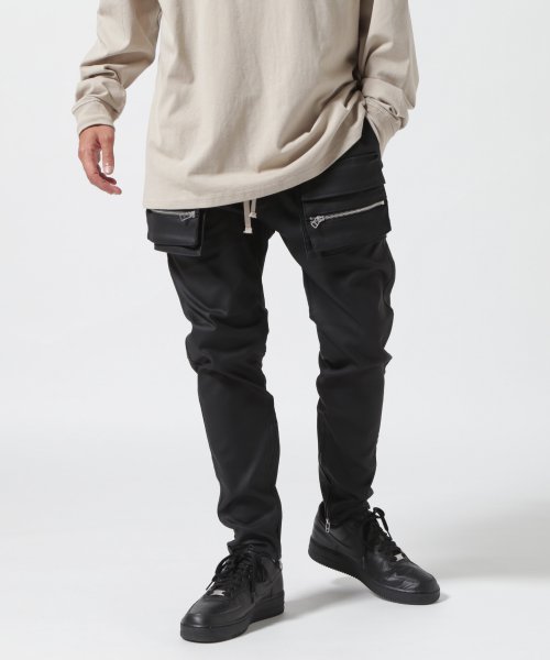 DankeSchon/ダンケシェーン/COATING FLAP POCKET PANTS(505629519 