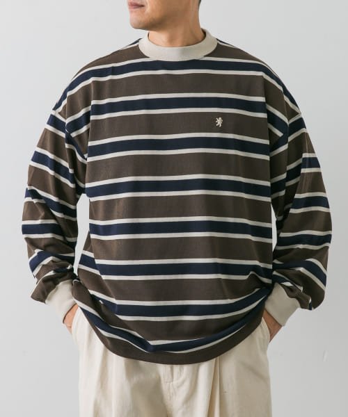 URBAN RESEARCH DOORS(アーバンリサーチドアーズ)/GYMPHLEX　RUGBY SHIRTS/BROWNST
