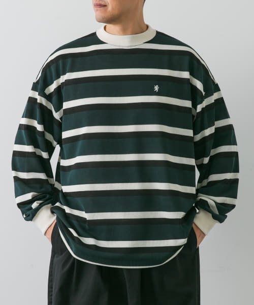 URBAN RESEARCH DOORS(アーバンリサーチドアーズ)/GYMPHLEX　RUGBY SHIRTS/GREEN.ST