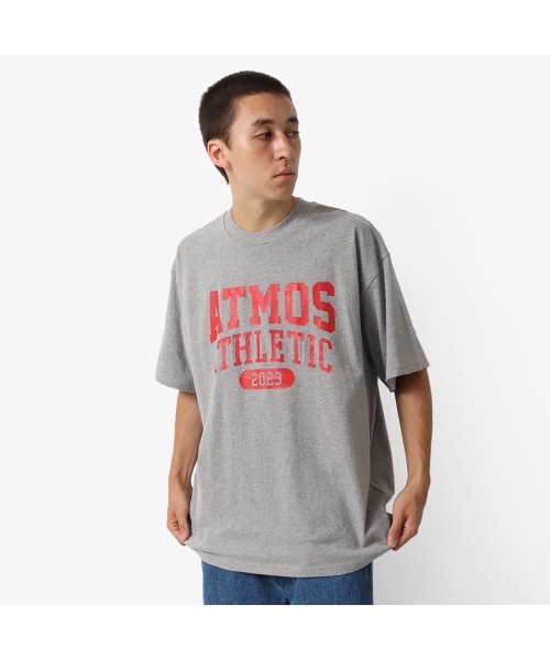 atmos apparel(atmos apparel)/アトモス ヴィンテージ カレッジ ロゴ ティーシャツ/グレー