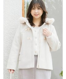 Re-J＆SUPURE(リジェイアンドスプル)/【WEB限定】ファー付きビットショートコート/ベージュ