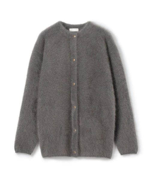 フラッフィーヤーン クルーネックカーディガン 