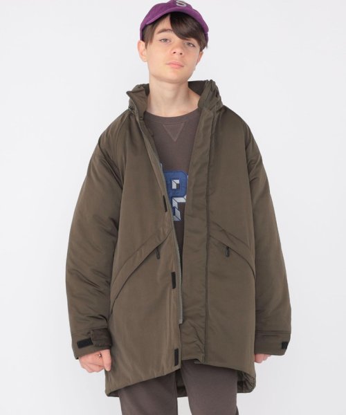 SHIPS KIDS(シップスキッズ)/【SHIPS KIDS別注】WILD THINGS:145～170cm / デナリ オーバー コート/オリーブ