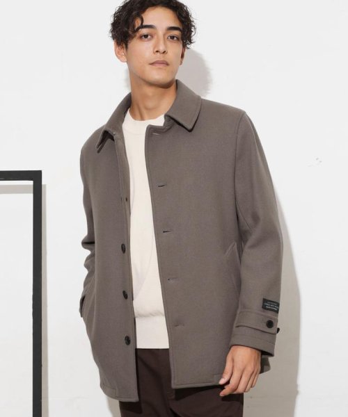 「SUPER140’S」ダブルメルトンシングルピーコート SUPER140S