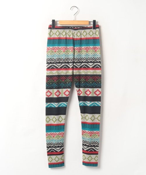 go slow caravan MENS SELECT BRAND(ゴースローキャラバンメンズセレクトブランド)/HealthKnit LEGGINGS キカガクプリント/ブルー