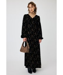 moussy(マウジー)/FLORAL PRINT VELOUR ドレス/柄BLK5