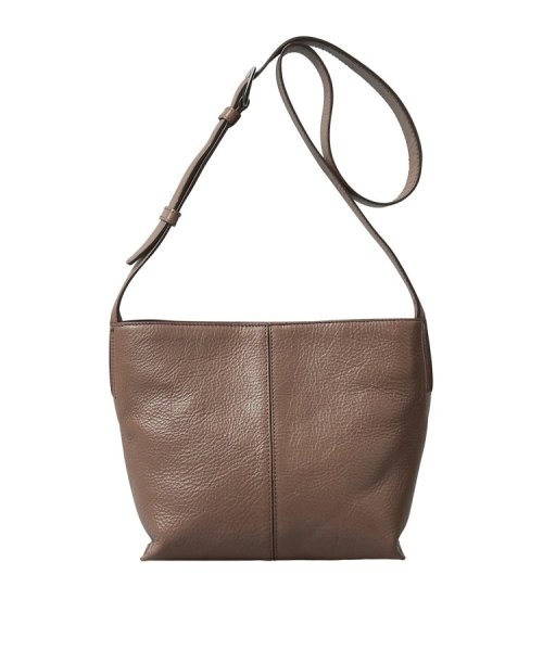 【フォルトゥーナ】レザーショルダーバッグ S 本革 ミニバッグ 革の裁断面 斜め掛けはもちろん