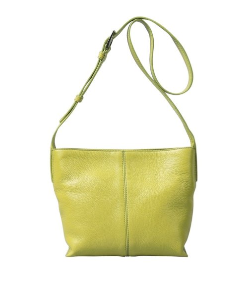 【フォルトゥーナ】レザーショルダーバッグ S 本革 ミニバッグ 革の裁断面 斜め掛けはもちろん