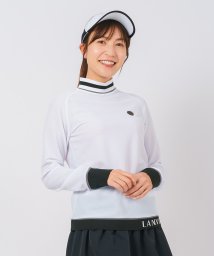 LANVIN SPORT(ランバン スポール)/モックネック長袖シャツ/ホワイト