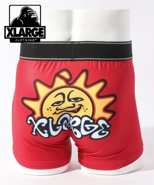 XLARGE(エクストララージ)/XLARGE SUN ボクサーパンツ/レッド