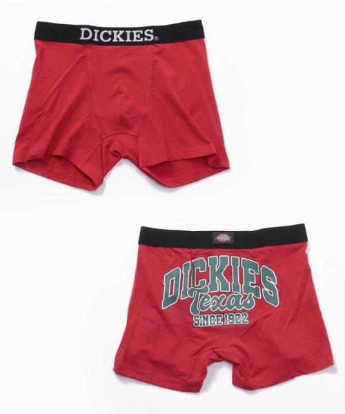Dickies(Dickies)/Dickies BIG college logo ボクサーパンツ 父の日 プレゼント ギフト/レッド