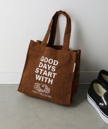 FRUIT OF THE LOOM(フルーツオブザルーム)/FRUIT OF THE LOOM CORDUROY MINI TOTE BAG/ブラウン