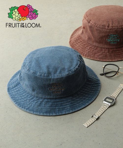 FRUIT OF THE LOOM(フルーツオブザルーム)/FRUIT OF THE LOOM Pigment BUCKET HAT/ブルー