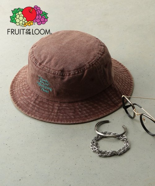 FRUIT OF THE LOOM(フルーツオブザルーム)/FRUIT OF THE LOOM Pigment BUCKET HAT/ブラウン