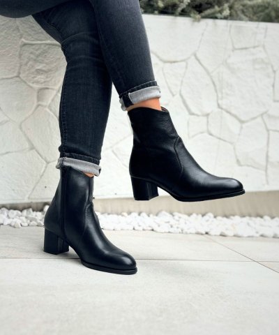 ヒップス HIPS ソフトレザーウエスタンカットショートブーツ