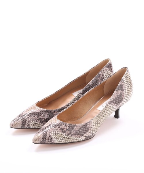 スティレットローヒールポインテッドパンプス  UOI1694048996(12906円)