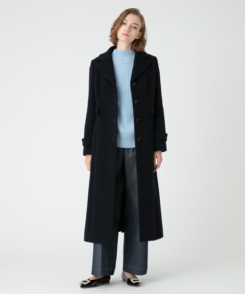 【LOULOU WILLOUGHBY】ダブルビーバーロングコート 