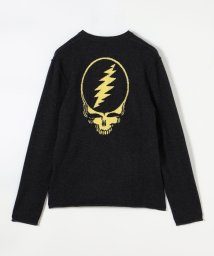 JAMES PERSE(JAMES PERSE)/GRATEFUL DEAD リサイクルドカシミヤ バックプリントプルオーバー MRBC3426GM/18ブラック系