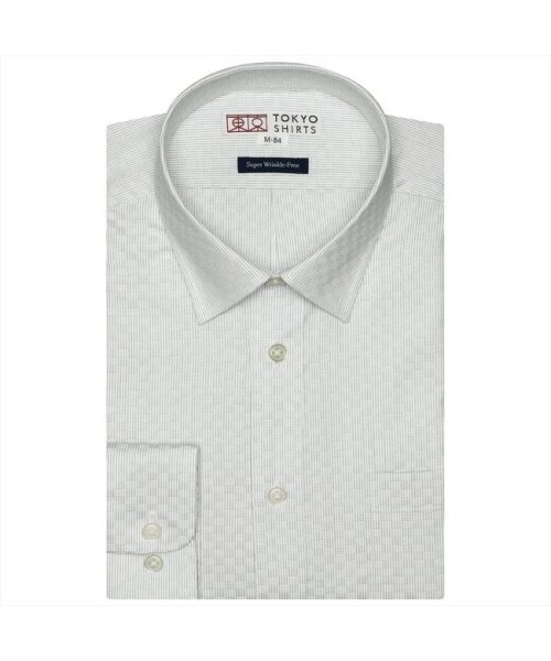 TOKYO SHIRTS(TOKYO SHIRTS)/【心地のいいシャツ】 超形態安定 レギュラーカラー 長袖ワイシャツ/クロ・グレー