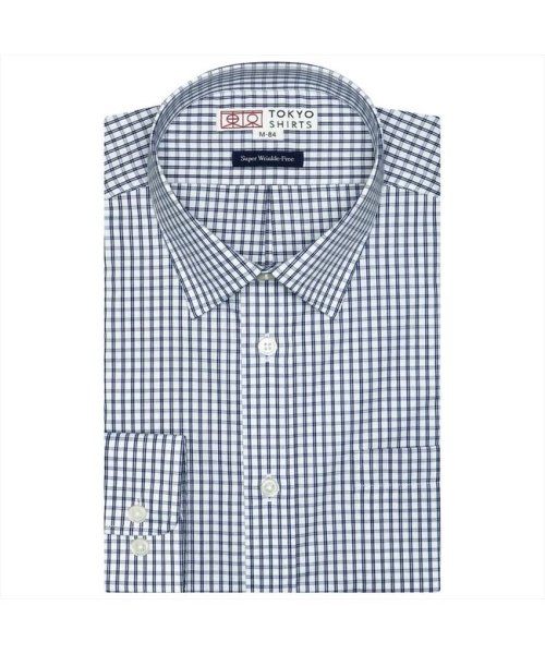 TOKYO SHIRTS(TOKYO SHIRTS)/【心地のいいシャツ】 超形態安定 レギュラーカラー 長袖ワイシャツ/ブルー