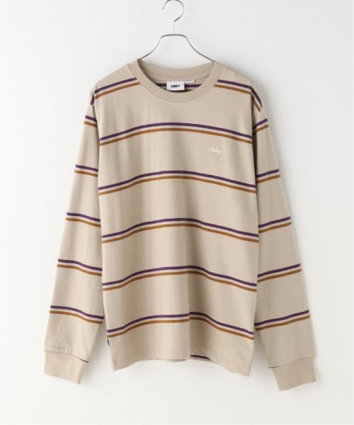 JOINT WORKS(ジョイントワークス)/【OBEY / オベイ】 WARREN STRIPE LS/グレーA