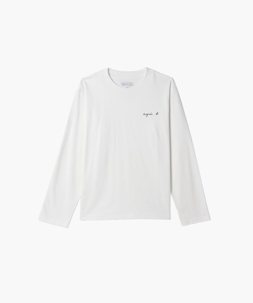 agnes b. FEMME(アニエスベー　ファム)/S179 SWEAT ロゴTシャツ/ホワイト